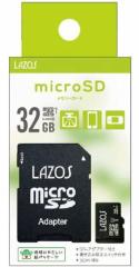 LAZOS }CNSD 32GB MicroSD }CNSDHC L^ fWJ rfI X}z hR J[h \X Lazos MicroSDHCJ[h 