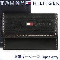 トミーヒルフィガー 6連キーケース TOMMY HILFIGER キーホルダー メンズ ブラック 31TL17X014 BLACK