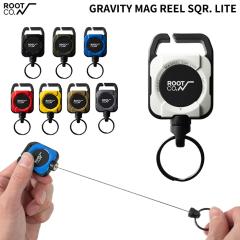 ROOT CO . ���[�g�R�[ ���[�� �L�[�z���_�[ GRAVITY MAG REEL SQR . LITE �X�N�G�A ���C�g �i�C�����x���g�t���y �}�O�l�b�g ���E �L�[�P