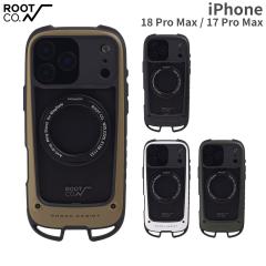 ROOT CO. MagSafe�Ή� iPhone 18Pro Max�P�[�X 17ProMax �����O�X�^���h�t�� GRAVITY Shock Resist Case Hold Plus. �J���r�i�����^�C�v