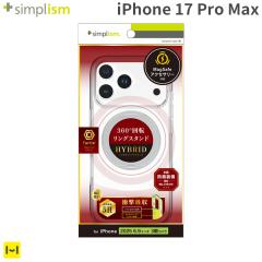 MagSafe�Ή� iPhone17ProMax �N���A�P�[�X Simplism �V���v���Y�� [ Turtle MagStand ] �����O�X�^���h�t�� �n�C�u���b�h�P�[�X �y 360��
