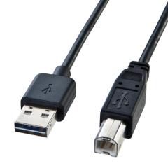 ���ʑ}���� USB�P�[�u��  1m �u���b�N A-B�R�l�N�^ [KU-R1] 