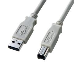 �m���n���Q�� USB�P�[�u�� 1m ���C�g�O���[ A-B�R�l�N�^ �ȈՃp�b�P�[�W [KU20-EC1K] 