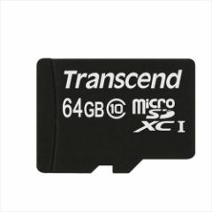 microSDJ[h 64GB Class10 SDϊA_v^t Transcned microSDXCJ[h [TS64GUSDXC10]