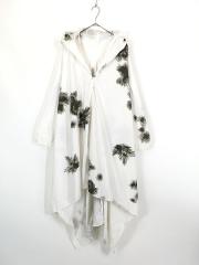 古着 60s ドイツ連邦軍 スノー カモフラージュ 迷彩 ミリタリー フーデッド コットン ポンチョ マント コート