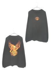 レディース 古着 CERVELLE ブラック デニム×タイガー トラ柄 フェイク