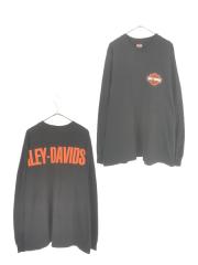 レディース 古着 CERVELLE ブラック デニム×タイガー トラ柄 フェイク