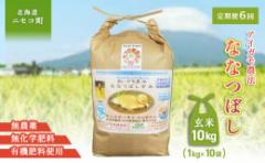 【ふるさと納税】《数量限定先行受付!令和7年産米》【6回定期便】合鴨農法ななつぼし 【玄米】【有機肥料/無農薬・無化学肥料・備蓄用】