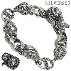 �V���o�[925 �u���X���b�g �G�C���A�� 23cm �����Y �V���o�[ 925 �F���l �O���C �[�� �h�N�� ���L ���� �`�F�[���u���X���b�g �`�F�[��
