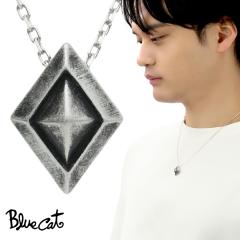 Blue Cat �V���v�� �_�C�� �l�b�N���X �y���_���g �����Y�l�b�N���X �V���o�[ 925 ���� �}�b�g �u���b�N ���� ���������� ���肰�Ȃ� ��