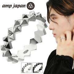 amp japan �A���v�W���p�� HYJK-217 �X�N�G�A �X�p�C�N �����O �w�� 17�� �I�ׂ� �V���o�[ �u���b�N �����Y�����O �X�^�b�Y �g�Q�g�Q �� 