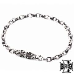 DEAL DESIGN �X�v���b�g �Q�[�g �u���X / �t���b�g�����N �u���X���b�g �V���o�[ 925 �A���x�X�N ���� �`�F�[���u���X���b�g �����Y �j��