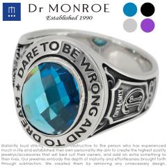 17号 Dr Monroe カレッジリング ジルコニア ドクターモンロー Dr MONROE カレッジリング7号〜23号/シルバー