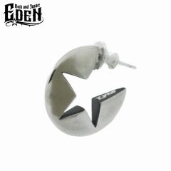 Rock and Justice EDEN Gf T[NX^[t[vsAX 1P Ўp Vo[925 uh Vo[ANZT[ Circle Star Hoop Pie