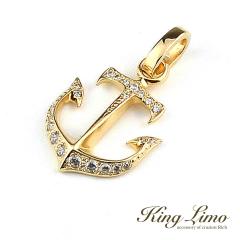 King Limo MICRO ANCHOR �}�C�N���A���J�[ �`���[�� (�`�F�[���Ȃ�) �d �� K18�S�[���h�R�[�e�B���O �L���O���� �V���o�[925 �V���o�[�A