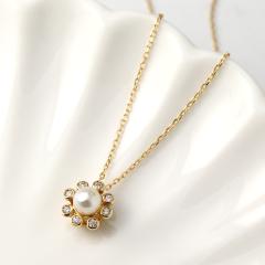 K18 �S�[���h ������^�� �y���_���g �_�C�������h 18�� 18k �V�R �_�C�� �^�� �p�[�� �W���G���[ �l�b�N���X ����� ���f�B�[�X ����