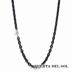 PUERTA DEL SOL ��3.7mm ���� �ۃA�Y�L �V���o�[�`�F�[�� �l�b�N���X�`�F�[�� �u���b�N 60cm �V���o�[925 �`�^���R�[�e�B���O ���j�Z�b�N