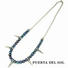 PUERTA DEL SOL �p���N ���b�N �X�^�b�Y �p�[�� �^�� �l�b�N���X(�`�F�[���t��) �u���b�N �V���o�[950 ���j�Z�b�N�X �V���o�[�A�N�Z�T��