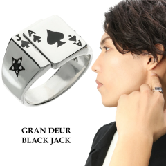 GRAN DEUR �g�����v �����O �w�� 7�`23�� �V���o�[ �V���o�[925 �J�[�h �X�y�[�h �G�[�X �u���b�N�W���b�N �|�[�J�[ �u���b�N�T�t�@�C�A 