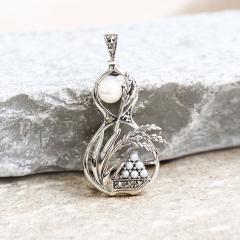 ROKUZAN �p�[�� �Ђ傤���� �u���[�` �y���_���g�g�b�v (�`�F�[���Ȃ�) �l�b�N���X �y���_���g �g�b�v �w�b�h �V���o�[925 �}�[�J�T�C�g 