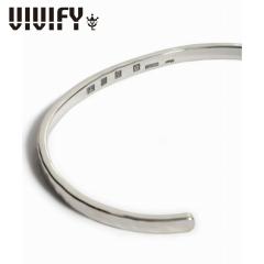 VIVIFY �r�r�t�@�C �A�N�Z�T���[ �u���X���b�g �o���O�� �V���o�[ Back Hallmarks Bangle Mirror finish Narrow