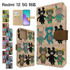 Redmi 12 5G �P�[�X �蒠�^ XIG03 �X�}�z�P�[�X �J�o�[ �A�j�}�� ���� �X�}�z�J�o�[ �g�уJ�o�[ ���h�~12 5g �P�[�X ������ ����