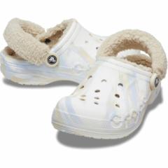 NbNX o Ch t@Y Xgbv }[u NbO BAYA LINED FUZZ STRAP MARBLED CLOG 209241-94S crocs od