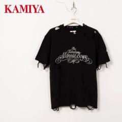 Distressed Knit T-Shirt KAMIYA J~ G14TS075 jbgtVc tVc Y fB[X  jbg   킢 u