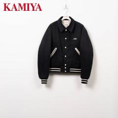 GREATNESS ACT-COOL Embroidered Sun Faded Varsity Jacket KAMIYA �J�~�� G17BL041 �o�[�V�e�B�W���P�b�g �X�^�W���� �����Y ���f�B�[�X