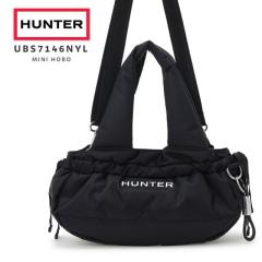 HUNTER �n���^�[ PREMIUM NYLON ROUCHED MINI HOBO �v���~�A�� �i�C���� ���[�V���h �~�j�z�[�{�[ UBS7146NYL �u�����h �z�[�{�[�o�b�O 