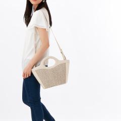 カシュカシュ（cache cache）/【STORY 8月号掲載】カシュカシュ cachecache / 雑材風くり手2way手提げ