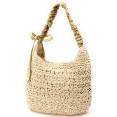 カシュカシュ（cache cache）/カシュカシュ cachecache / ドロストギャザーハンドル柄編2wayトート