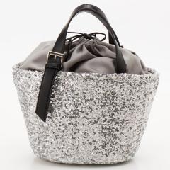 カシュカシュ（cache cache）/カシュカシュ cachecache / スパンコールかごトートバッグ