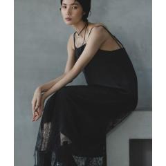 ナノユニバース(NANO universe)/レース切り替えサテンキャミワンピース ナノユニバース(NANO universe)/レース切り替えサテンキャミワンピース
