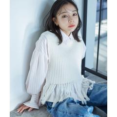 ビス(VIS)/フリンジニットベスト ビス(VIS)/フリンジニットベスト