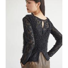 ビス(VIS)/【前後2WAY】カットジャガードカーディガン【洗える】 ビス(VIS)/【前後2WAY】カットジャガードカーディガン【洗える】