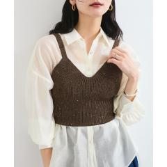 ビス(VIS)/スパンコールニットビスチェ ビス(VIS)/スパンコールニットビスチェ