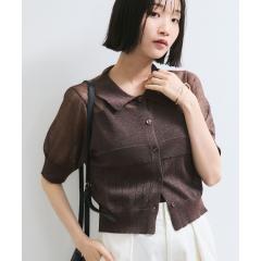 ビス（VIS）/【WEB限定】シアーボーダーサマーポロニット