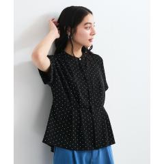 ビス（VIS）/【接触冷感】ウエストタックブラウス