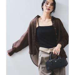 ビス(VIS)/シアーストライプオーバーサイズシャツ/イージーケア ビス(VIS)/シアーストライプオーバーサイズシャツ/イージーケア