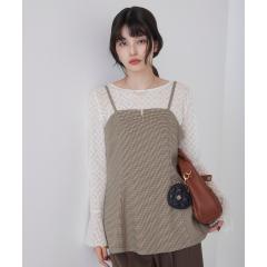 ビス(VIS)/【美easy】ウーリッシュチュニック丈ビスチェ【セットアップ対応/洗える】 ビス(VIS)/【美easy】ウーリッシュチュニック丈ビスチェ【セットアップ対応/洗える】