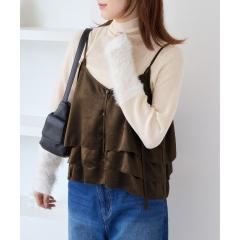 ビス(VIS)/【WEB限定】サテンフリルビスチェ/2WAY ビス(VIS)/【WEB限定】サテンフリルビスチェ/2WAY