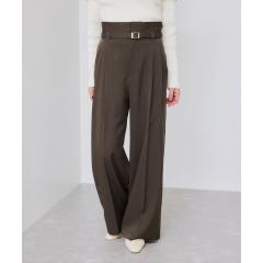 ビス(VIS)/ベルトディテールタックワイドパンツ/イージーケア ビス(VIS)/ベルトディテールタックワイドパンツ/イージーケア