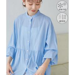 ロペピクニック(ROPE’ PICNIC)/【接触冷感・通気性】お着軽シャツシリーズ/綿ボイルペプラムシャツ ロペピクニック(ROPE’ PICNIC)/【接触冷感・通気性】お着軽シャツシリーズ/綿ボイルペプラムシャツ