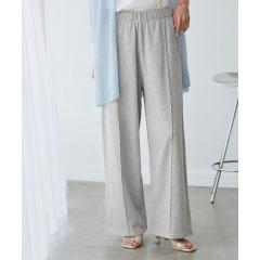 ロペピクニック(ROPE’ PICNIC)/ロゴ刺繍入りワイドスウェットパンツ ロペピクニック(ROPE’ PICNIC)/ロゴ刺繍入りワイドスウェットパンツ