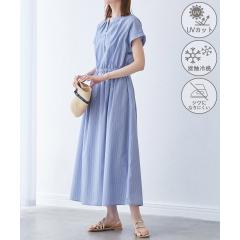 ロペピクニック(ROPE’ PICNIC)/【UVカット・接触冷感・イージーケア】スキッパーシャツワンピース ロペピクニック(ROPE’ PICNIC)/【UVカット・接触冷感・イージーケア】スキッパーシャツワンピース