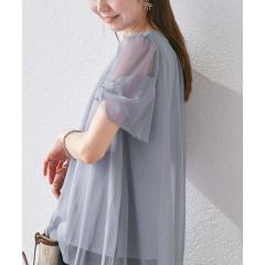 ロペピクニック（ROPE’ PICNIC）/Cutee チュールドッキングツイストスリーブトップス/リンクコーデ