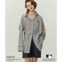 ロペピクニック(ROPE’ PICNIC)/【PEANUTS×MLB COLLECTION by ROPE’ PICNIC】オーバーサイズシャツ ロペピクニック(ROPE’ PICNIC)/【PEANUTS×MLB COLLECTION by ROPE’ PICNIC】オーバーサイズシャツ