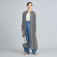 コーエン（coen）/小花柄プリントフリルバンドカラーシャツワンピーズ