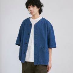 コーエン（coen）/【C．DENIMS】デニムノーカラーシャツ